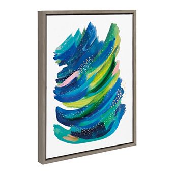 Sylvie Bright Abstract 2 Framed Canvas by Jessi Raulet of Ettavee