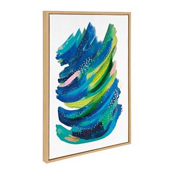 Sylvie Bright Abstract 2 Framed Canvas by Jessi Raulet of Ettavee