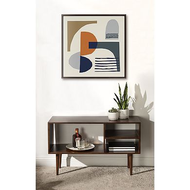 Sylvie Abstract Mid Century Framed Canvas by Rachel Lee of My Dream Wall
