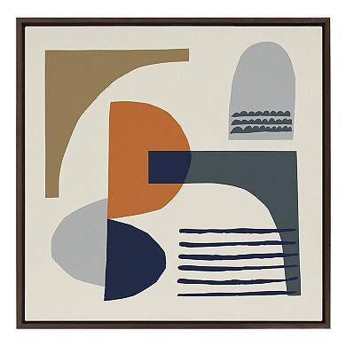 Sylvie Abstract Mid Century Framed Canvas by Rachel Lee of My Dream Wall