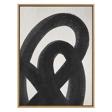 Sylvie Japandi 12 Black Framed Canvas by Rocket Jack