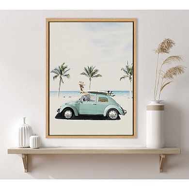 Sylvie Summer Adventures Framed Canvas by July Art Prints
