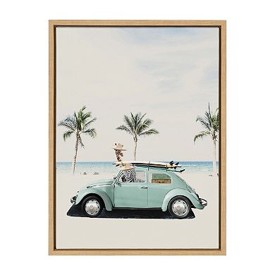Sylvie Summer Adventures Framed Canvas by July Art Prints