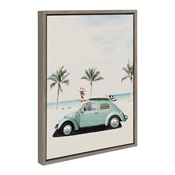 Sylvie Summer Adventures Framed Canvas by July Art Prints