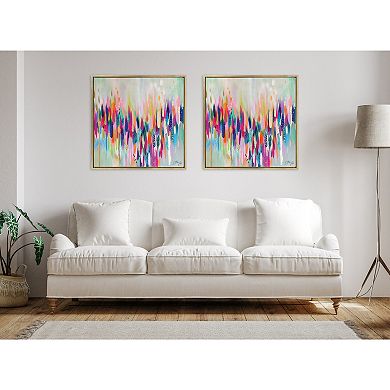 Sylvie Brushstroke 154 Framed Canvas by Jessi Raulet of Ettavee