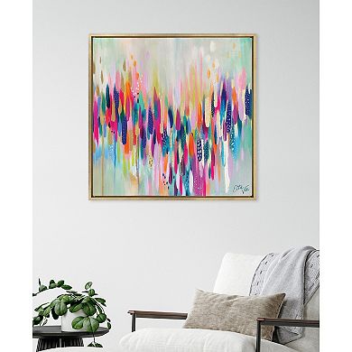 Sylvie Brushstroke 154 Framed Canvas by Jessi Raulet of Ettavee