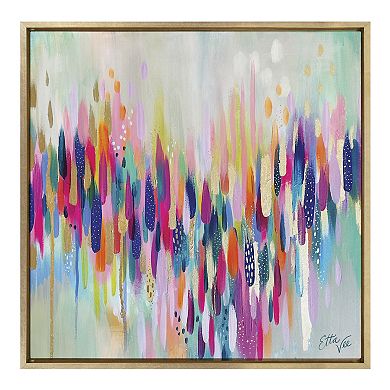 Sylvie Brushstroke 154 Framed Canvas by Jessi Raulet of Ettavee