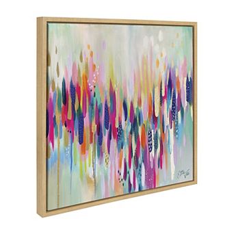 Sylvie Brushstroke 154 Framed Canvas by Jessi Raulet of Ettavee