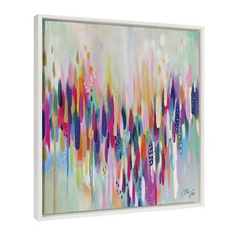 Sylvie Brushstroke 154 Framed Canvas by Jessi Raulet of Ettavee