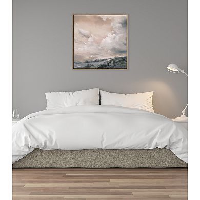 Sylvie When the North Wind Blows- Sepia Framed Canvas by Nel Whatmore