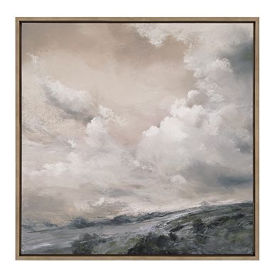 Sylvie When the North Wind Blows- Sepia Framed Canvas by Nel Whatmore