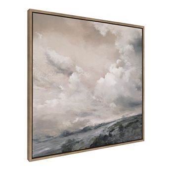 Sylvie When the North Wind Blows- Sepia Framed Canvas by Nel Whatmore