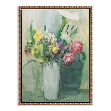 Sylvie Beaded Flowers, 1880 Framed Canvas by The Art Institute of Chicago