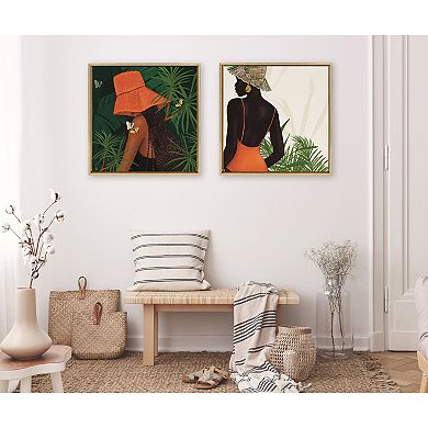 Sylvie Tell Me About Hope Framed Canvas by Mary Joak