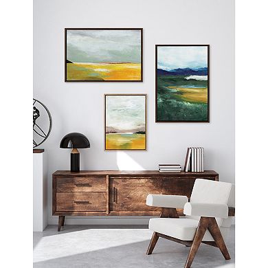 Sylvie Golden Root Lake Framed Canvas by Nikita Jariwala