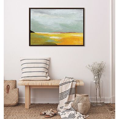 Sylvie Golden Root Lake Framed Canvas by Nikita Jariwala