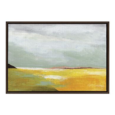 Sylvie Golden Root Lake Framed Canvas by Nikita Jariwala