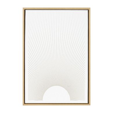 Sylvie Sun Rays Framed Canvas by Rocket Jack