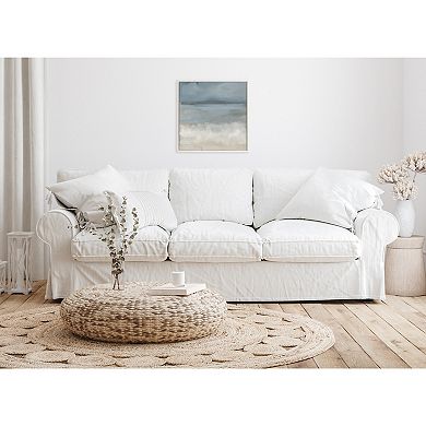 Sylvie The Blues Framed Canvas by Mary Sparrow