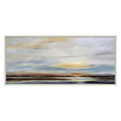 Sylvie Carolina Sunset Framed Canvas by Mary Sparrow