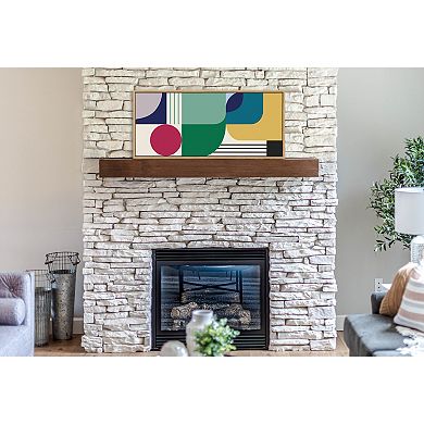 Sylvie MCM Pattern 14 Framed Canvas by Rachel Lee of My Dream Wall