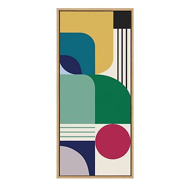 Sylvie MCM Pattern 14 Framed Canvas by Rachel Lee of My Dream Wall