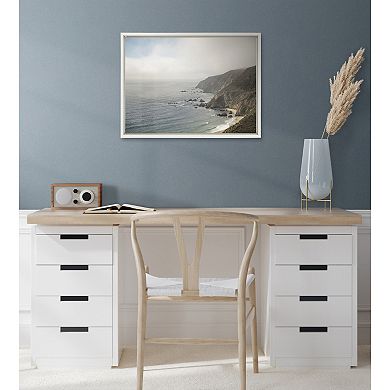 Sylvie Wild Coast No 2 Framed Canvas by Crystal Lynn Collins