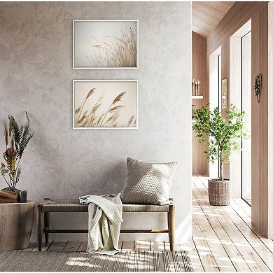 Sylvie Marsh Grass No 1 Framed Canvas by Crystal Lynn Collins