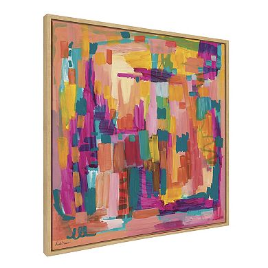 Sylvie I Feel Pretty Framed Canvas by Leah Nadeau