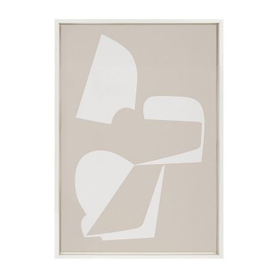 Sylvie Eye Catching Sleek Abstract 3 Framed Canvas by The Creative Bunch Studio