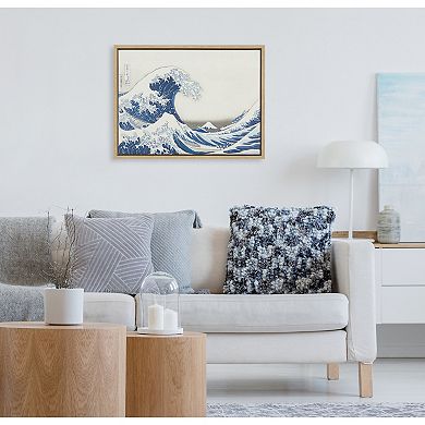 Sylvie Katsushika Hokusai Under the Wave off Kanagawa Framed Canvas by The Art Institute of Chicago