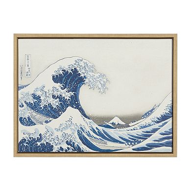 Sylvie Katsushika Hokusai Under the Wave off Kanagawa Framed Canvas by The Art Institute of Chicago