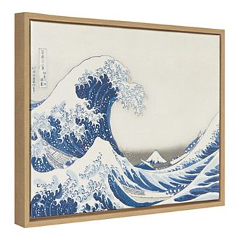 Sylvie Katsushika Hokusai Under the Wave off Kanagawa Framed Canvas by The Art Institute of Chicago