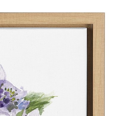 Sylvie Hydrangea Blossom Bud Framed Canvas by Patricia Shaw