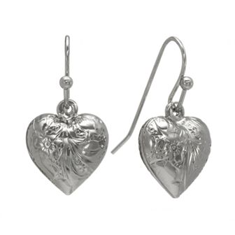 1928 Heart Drop Earrings