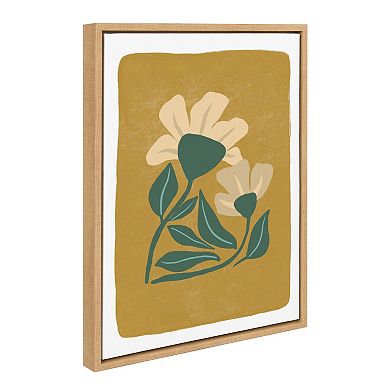 Sylvie Happy Flowers Framed Canvas by Oris Eddu