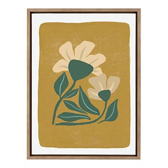 Sylvie Happy Flowers Framed Canvas by Oris Eddu