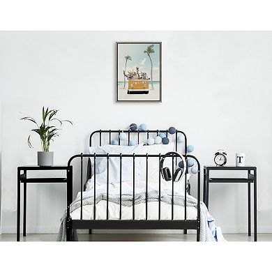 Sylvie Beach Adventures Framed Canvas by July Art Prints