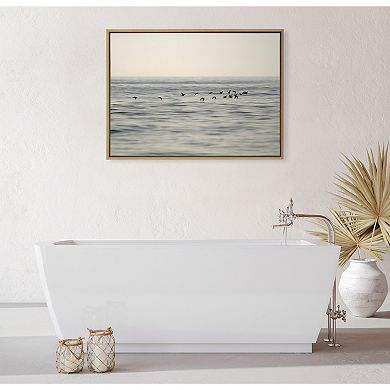 Sylvie Birds of a Feather Framed Canvas by Crystal Lynn Collins