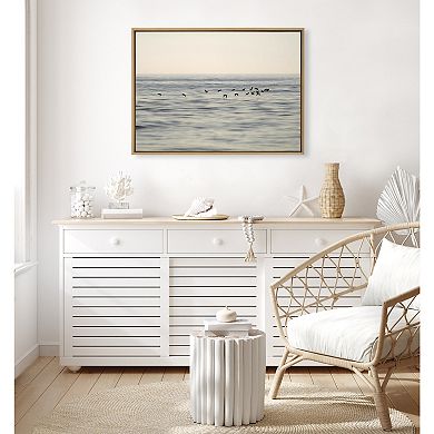 Sylvie Birds of a Feather Framed Canvas by Crystal Lynn Collins