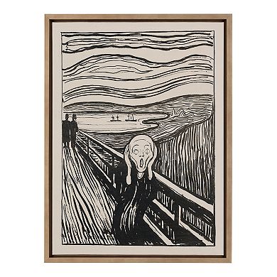 Sylvie Edvard Munch The Scream Framed Canvas by The Art Institute of Chicago
