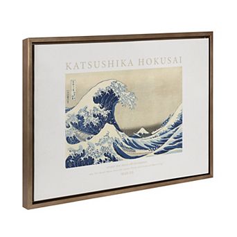 Sylvie Katsushika Hokusai Under the Wave off Kanagawa Framed Canvas by The Art Institute of Chicago