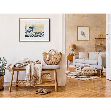 Sylvie Katsushika Hokusai Under the Wave off Kanagawa Framed Canvas by The Art Institute of Chicago