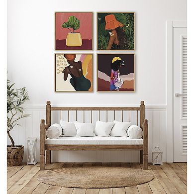 Sylvie East Wind Framed Canvas by Mary Joak