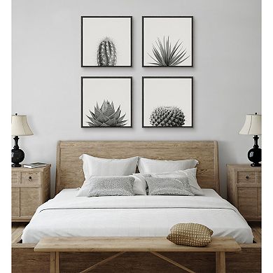 Sylvie Haze Agave Succulent Framed Canvas by The Creative Bunch Studio