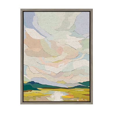 Sylvie Autumn Sky Framed Canvas by Nikita Jariwala