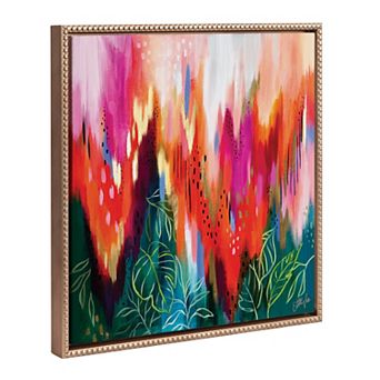 Sylvie Beaded EV Brushstroke 171 Framed Canvas by EttaVee