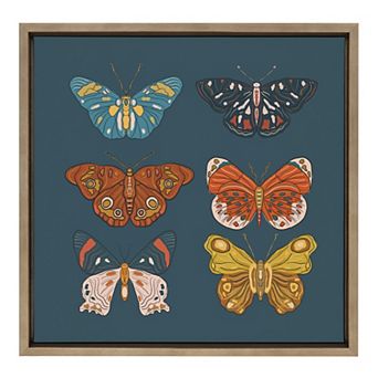 Sylvie Free Wings Framed Canvas by Oris Eddu