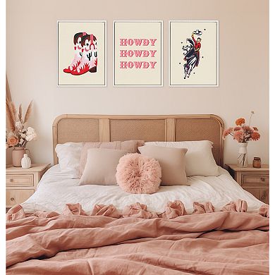 Sylvie Howdy Framed Canvas by Tània García