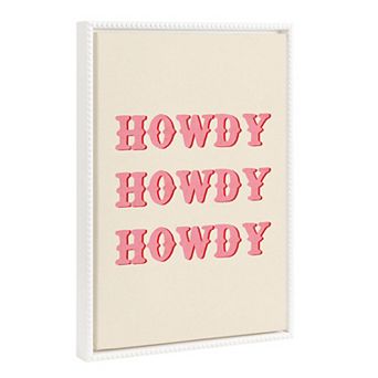 Sylvie Howdy Framed Canvas by Tània García